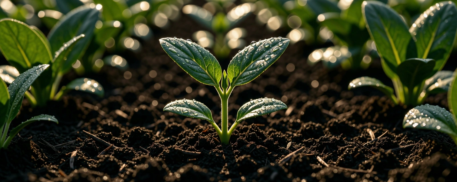 Fresh botanical growth representing data integrity